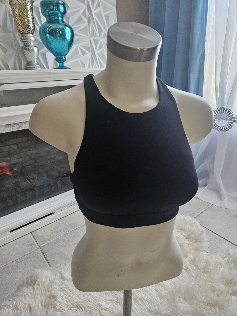 lululemon athletica Black High-Neck Sports Bra